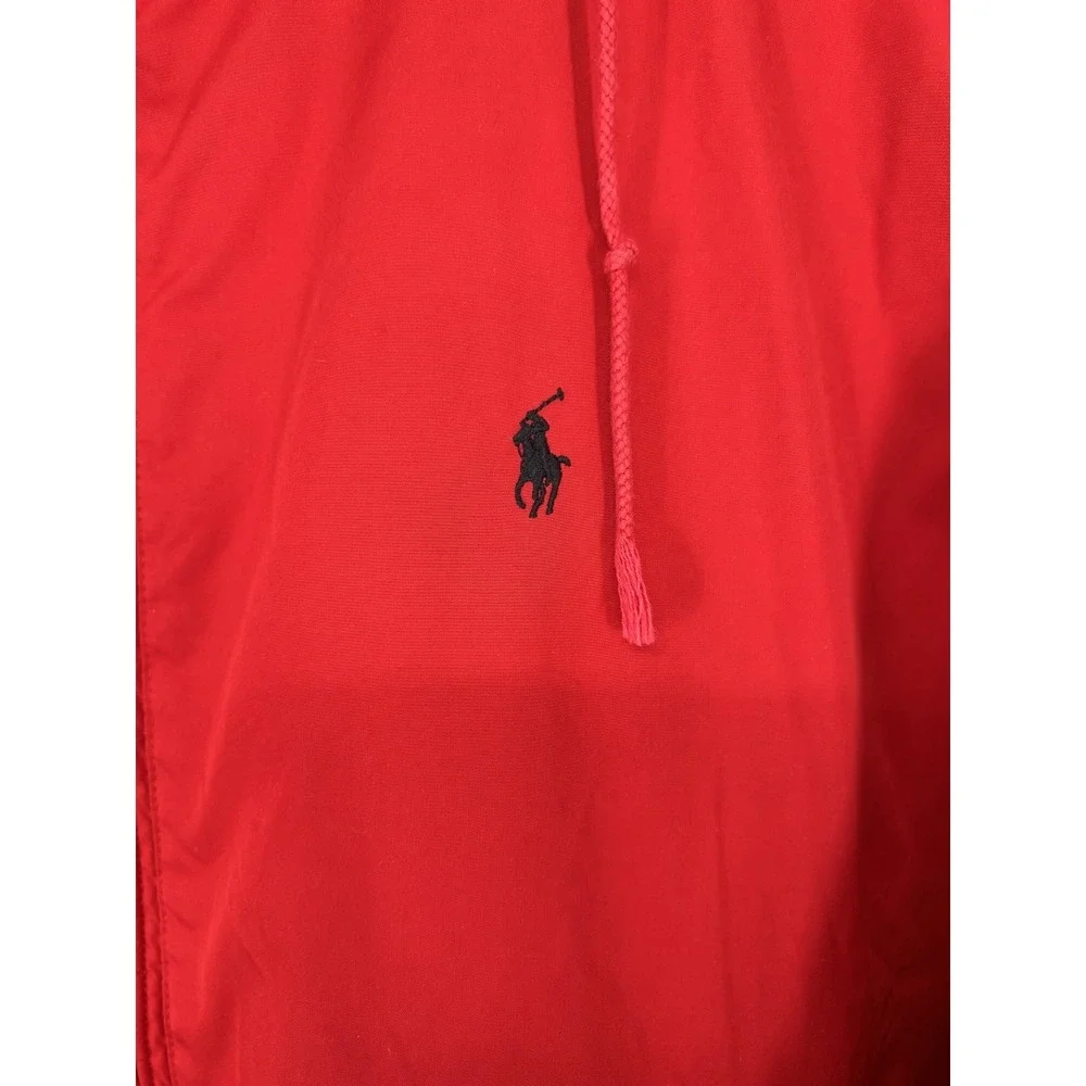 Polo Ralph Lauren Fleece Lined Insulated Jacket Vintage Large Hooded Full Zip Up
